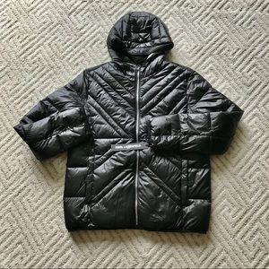 Karl Lagerfeld Paris X-Quilted Puffer Jacket-SizeM